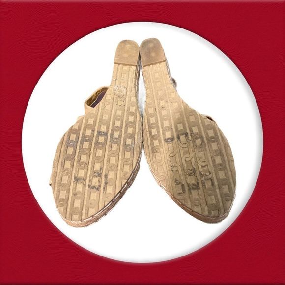 Charles David Espadrille Wedge Sandals 9 - Picture 5 of 5